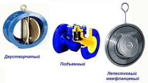 Types of industrial check valves
