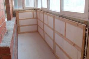 Do-it-yourself internal insulation of balconies and loggias - step-by-step instructions with photos, videos and descriptions