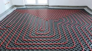 Water heated floor