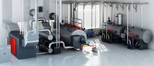 Air heating systems for industrial premises