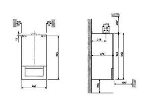 height, installation, wall-mounted, gas, boiler