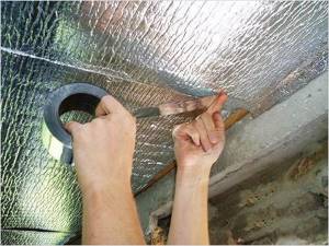 Sealing joints using special reflective tape