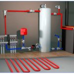 Closed heating system and its elements