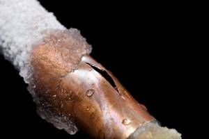 Freezing pipes can cause serious accidents