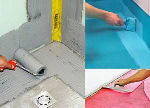 Protective materials for waterproofing showers