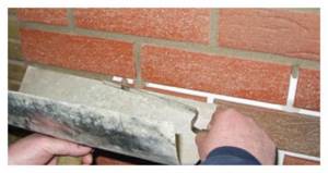 Grouting decorative brick joints: technology, methods and auxiliary tools, expert advice