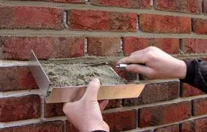 Grouting brickwork joints - implementation features