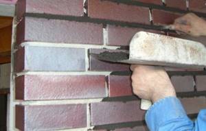 Grouting brickwork joints - implementation features