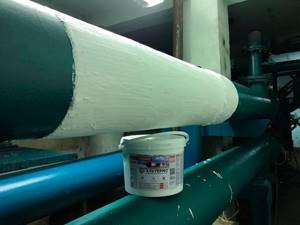 Liquid thermal insulation of air ducts