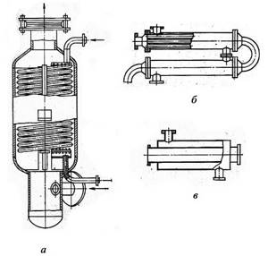 Coil and sectional recuperative heat exchangers